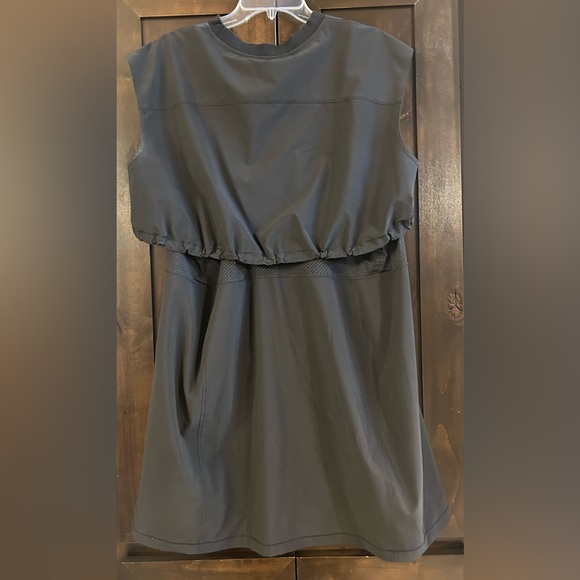 Athleta Yosemite Black DriFit Midi Dress Sz XL - Picture 7 of 9